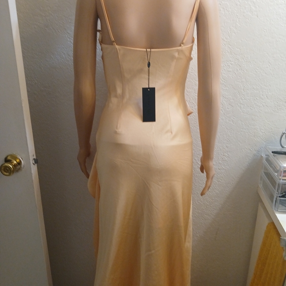 Gianni Bini Asymmetrical Peach Dress - Picture 2 of 2